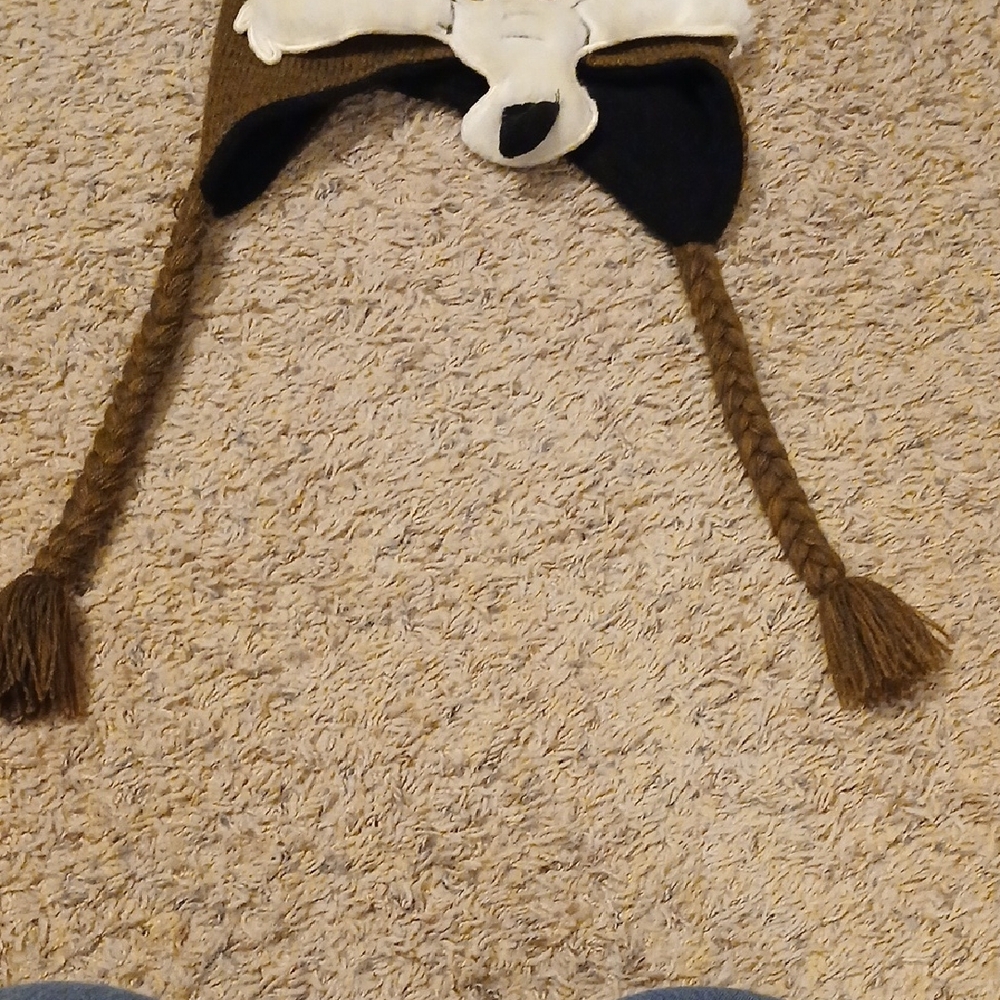 Brown Cartoon Character Beanie Hat - Picture 2 of 5